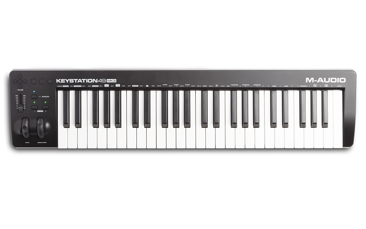M-AUDIO KEYSTATION 49 MK3 MASTER KEYBOARD CONTROLLER MIDI USB 49 TASTI MK3