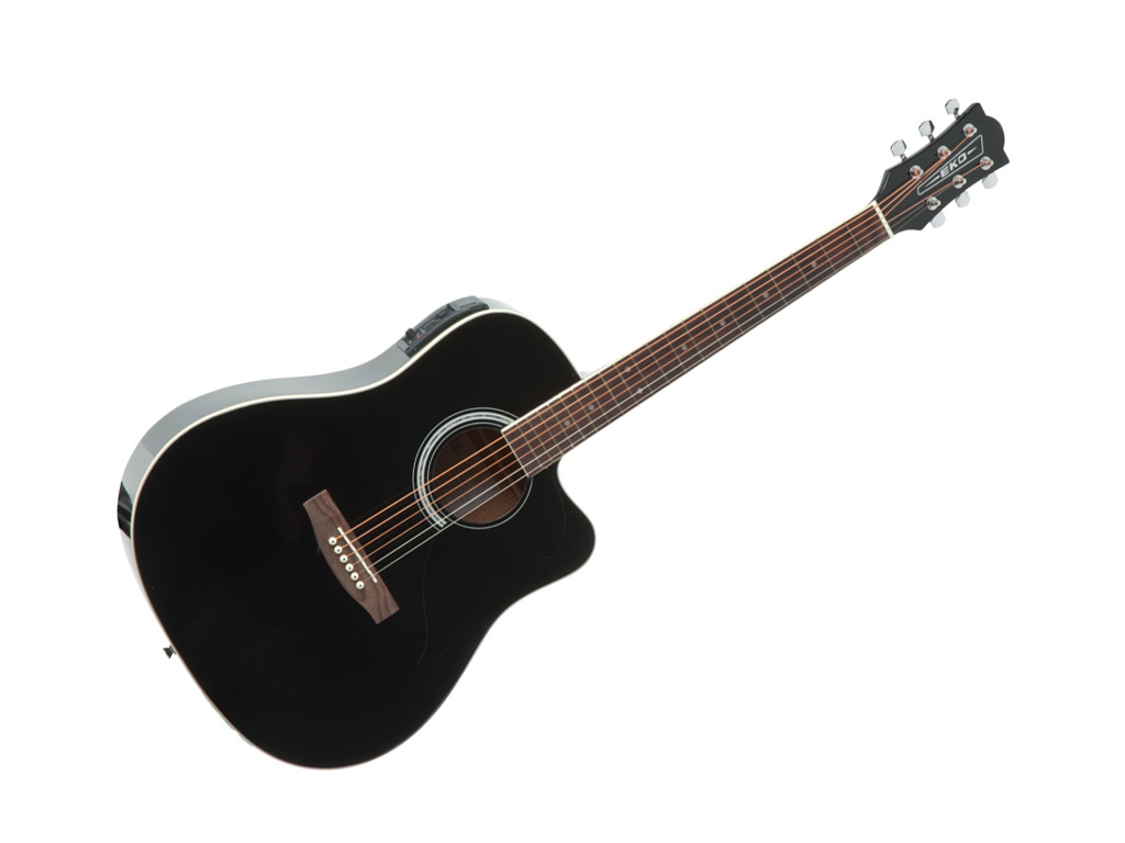 EKO RANGER CW EQ BLACK CHITARRA ACUSTICA ELETTRIFICATA CUTAWAY COLORE NERO