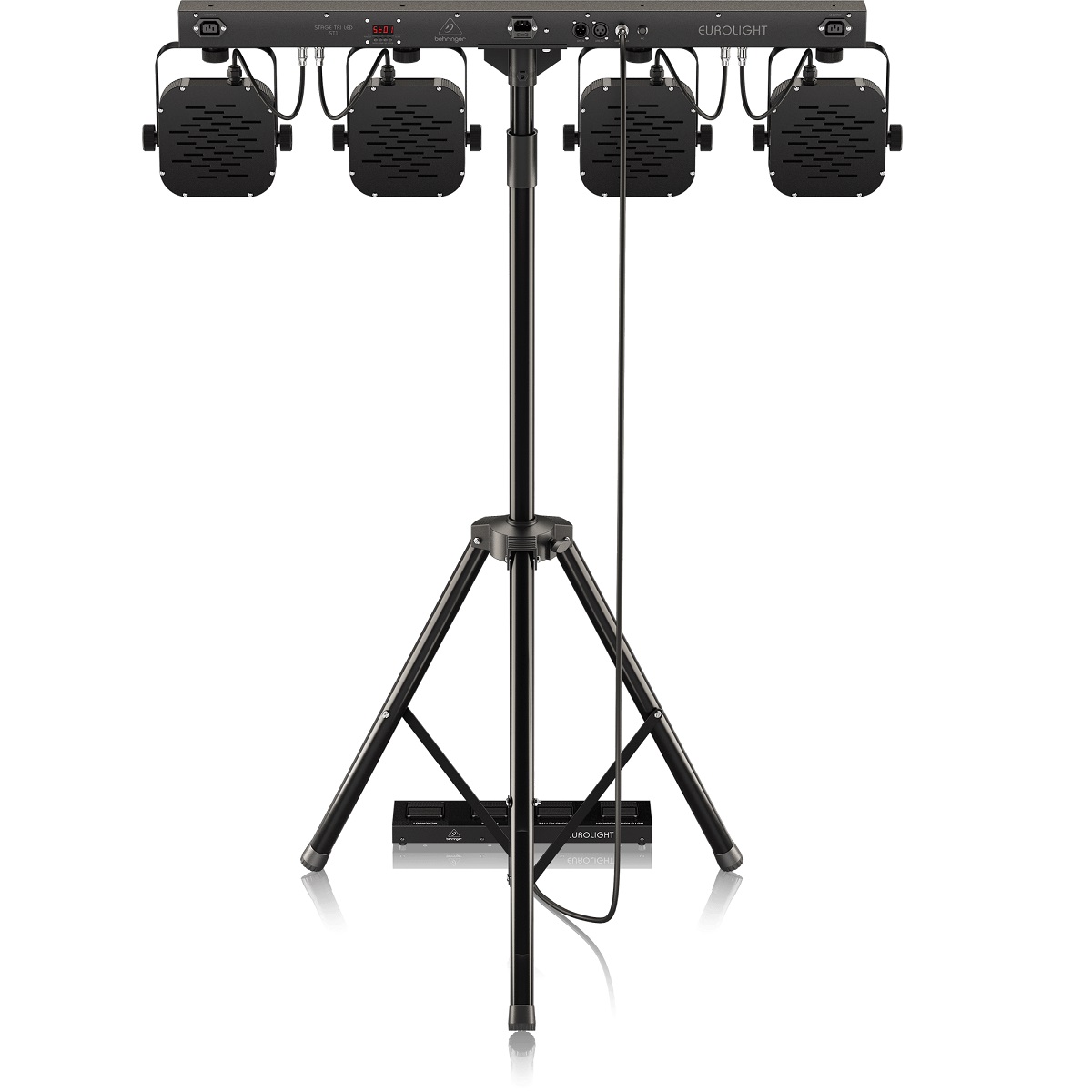 BEHRINGER STAGE TRI LED BUNDLE ST1 PAR LED BARRA T PEDALIERA E BORSE ALL IN ONE