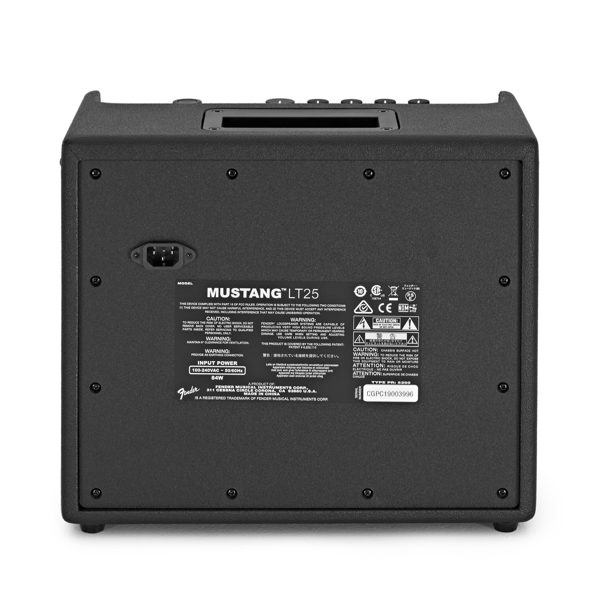 FENDER MUSTANG LT25 AMPLIFICAOTRE COMBO PER CHITARRA ELETTRICA 25W
