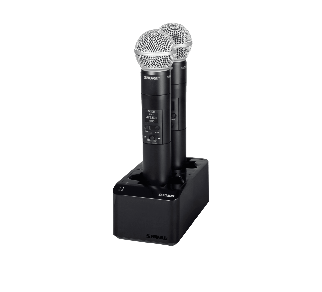 SHURE SBC203E CARICABATTERIE PER 2 BATTERIE SB903