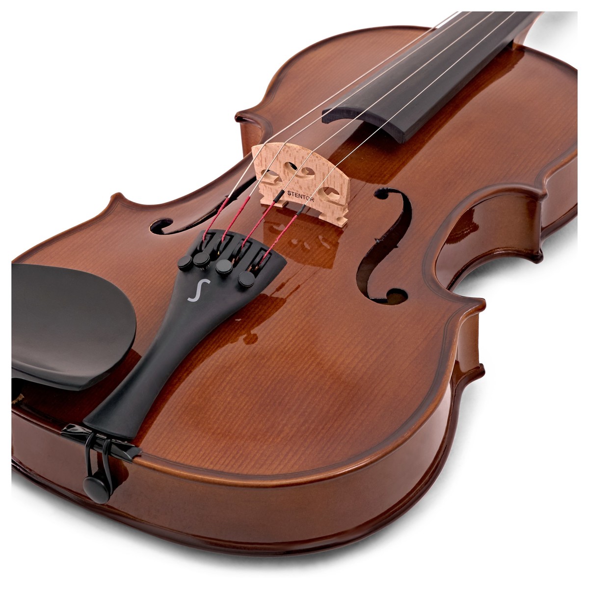 STENTOR VIOLINO STUDENT 2 4-4 TOP TAVOLA ARMONICA ABETE MASSELLO FONDO-FASCE ACERO MASSELLO + CUSTODIA + ARCHETTO