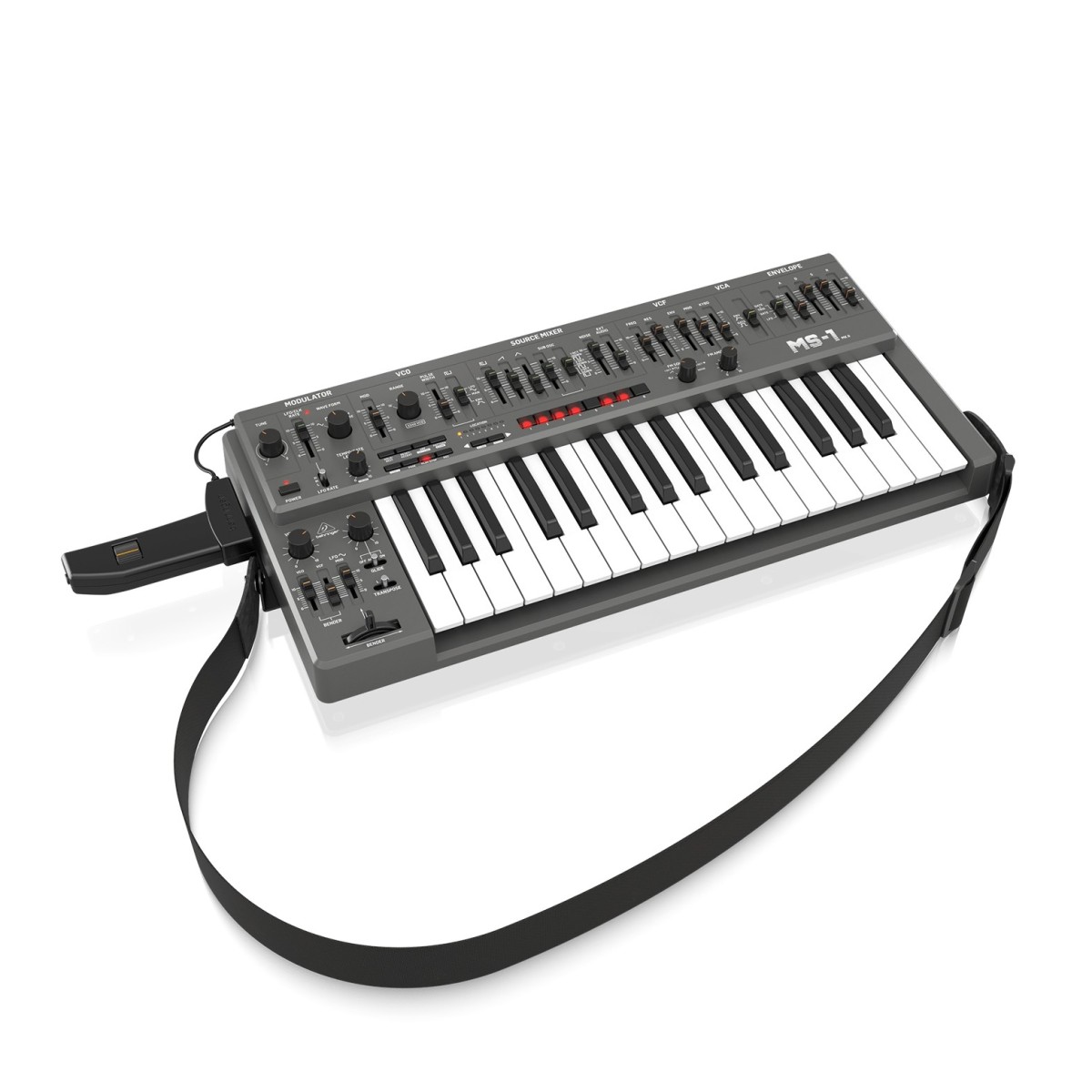 BEHRINGER MS-1 MKII-GY SINTETIZZATORE ANALOGICO 32 TASTI SEMI-PESATI ARPEGGIATORE E SEQUENCER INCORPORATI