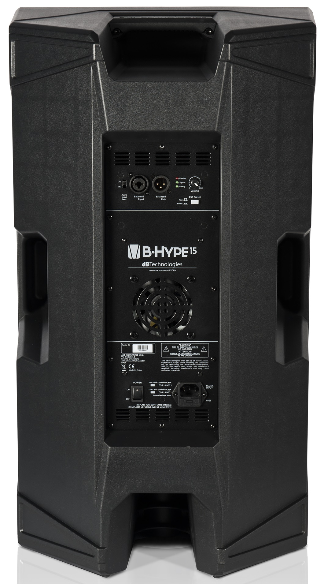 DB TECHNOLOGIES B-HYPE 15 CASSA ATTIVA 2 VIE 400W WOOFER 15" TWEETER 1"