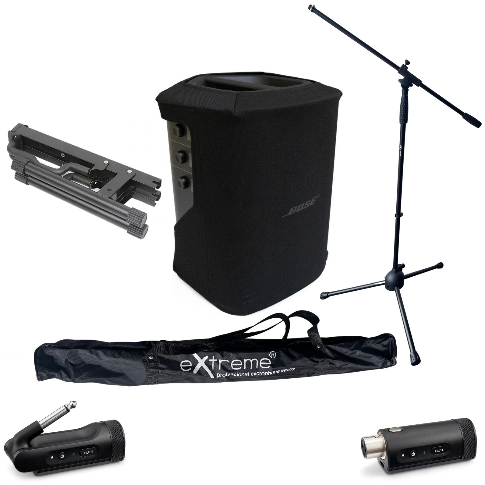 BOSE S1 PRO+ PLUS COMPLETE WIRELESS BUSKER BUNDLE