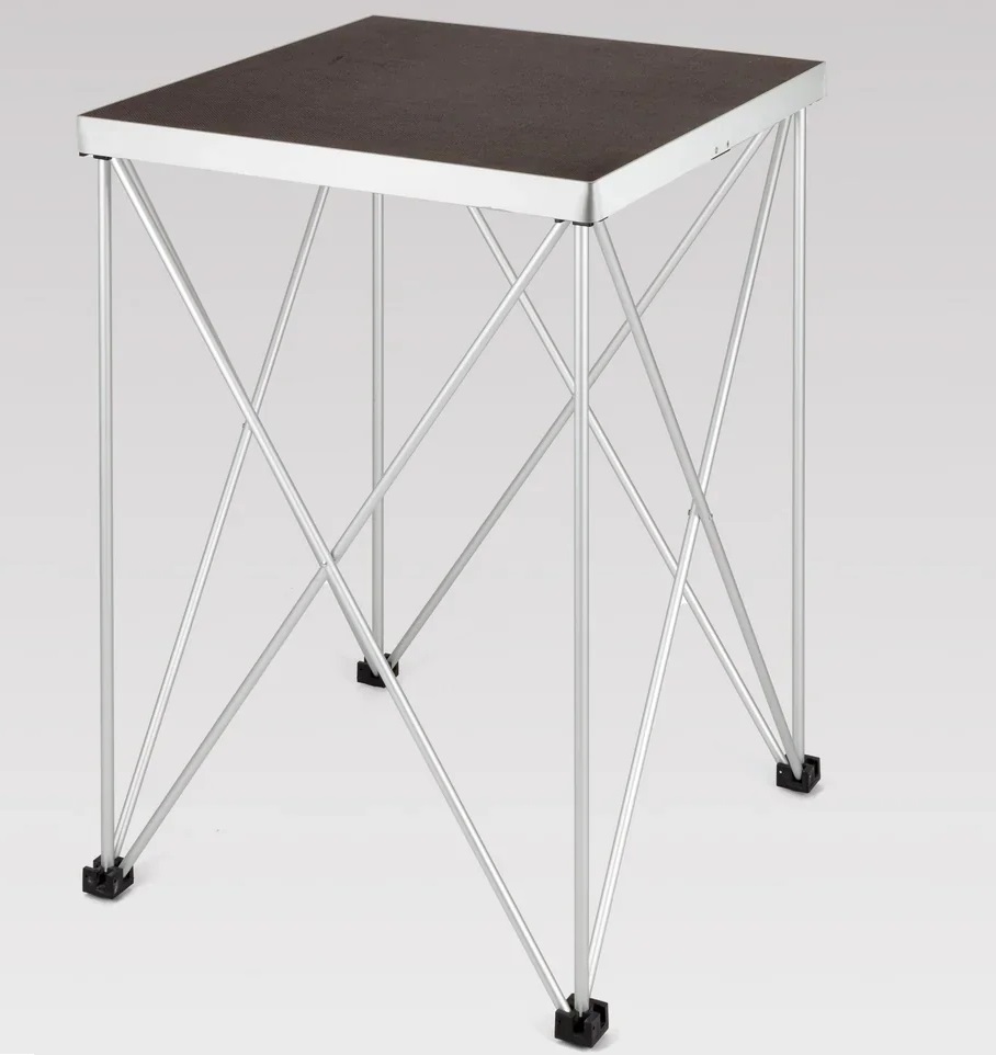 EXTREME TAVOLO MULTIUSO DJ TESTE MOBILI VIDEOPROIETTORI RICHIUDIBILE 60 X 60 CM CON RAGNO ALTEZZA 100 CM