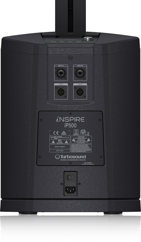 TURBOSOUND IP500 V2 B-STOCK SISTEMA ARRAY 600 WATT SUB 8" DSP KLARK TEKNIK (SST) 2 IN XLR COMBO + BLUETOOTH