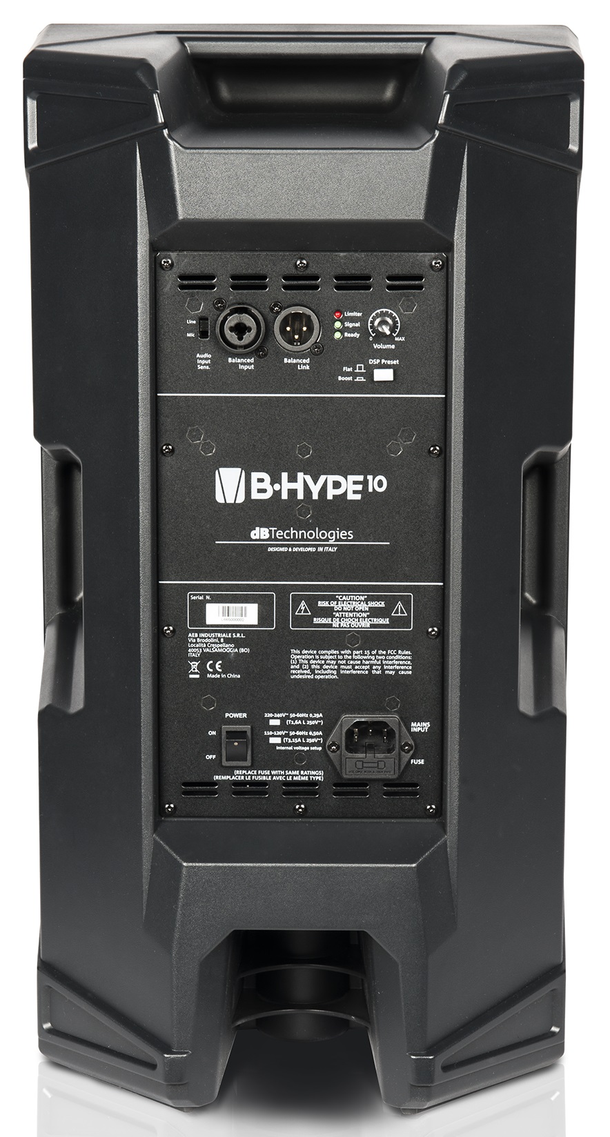 DB TECHNOLOGIES B-HYPE 10 CASSA ATTIVA 2 VIE 260W WOOFER 10" TWEETER 1"