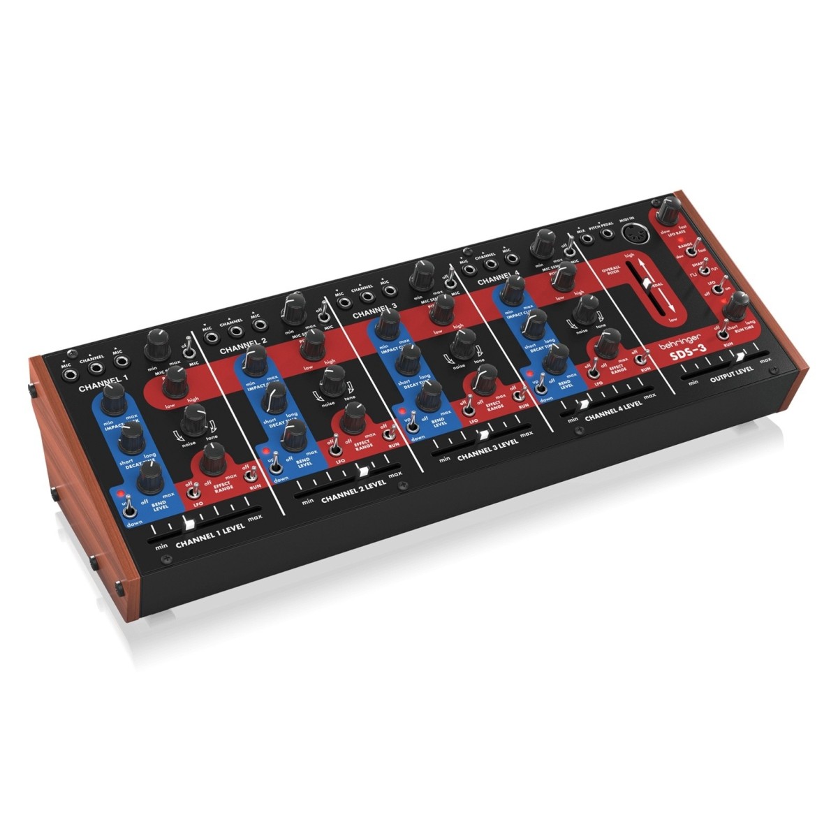 BEHRINGER BDS-3 SINTETIZZATORE ANALOGICO ANNI 70 PER BATTERIA 4 CANALI CON CANALE EFFETTI