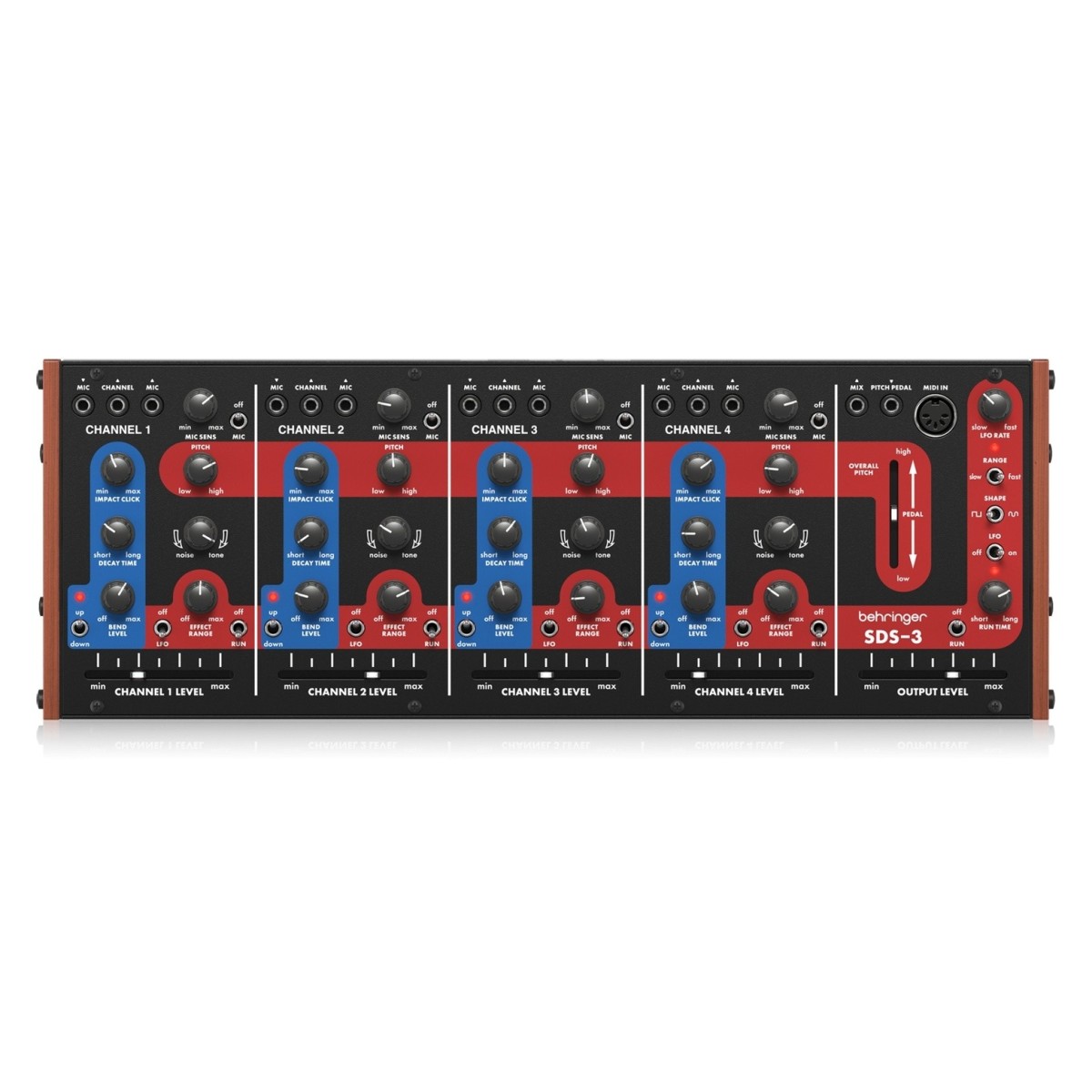 BEHRINGER BDS-3 SINTETIZZATORE ANALOGICO ANNI 70 PER BATTERIA 4 CANALI CON CANALE EFFETTI