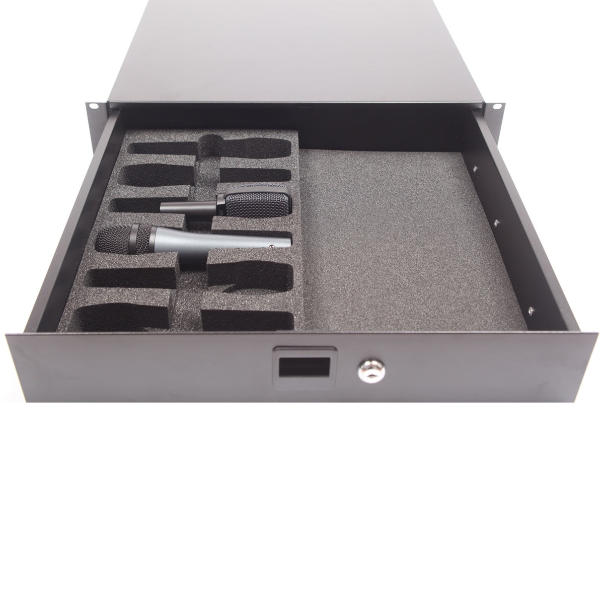 EXTREME INSERTO PER CASSETTO RACK PER 6 MICROFONI SENNHEISER E945 E965 E935 E902 E835 E845 E865 E ACCESSORI
