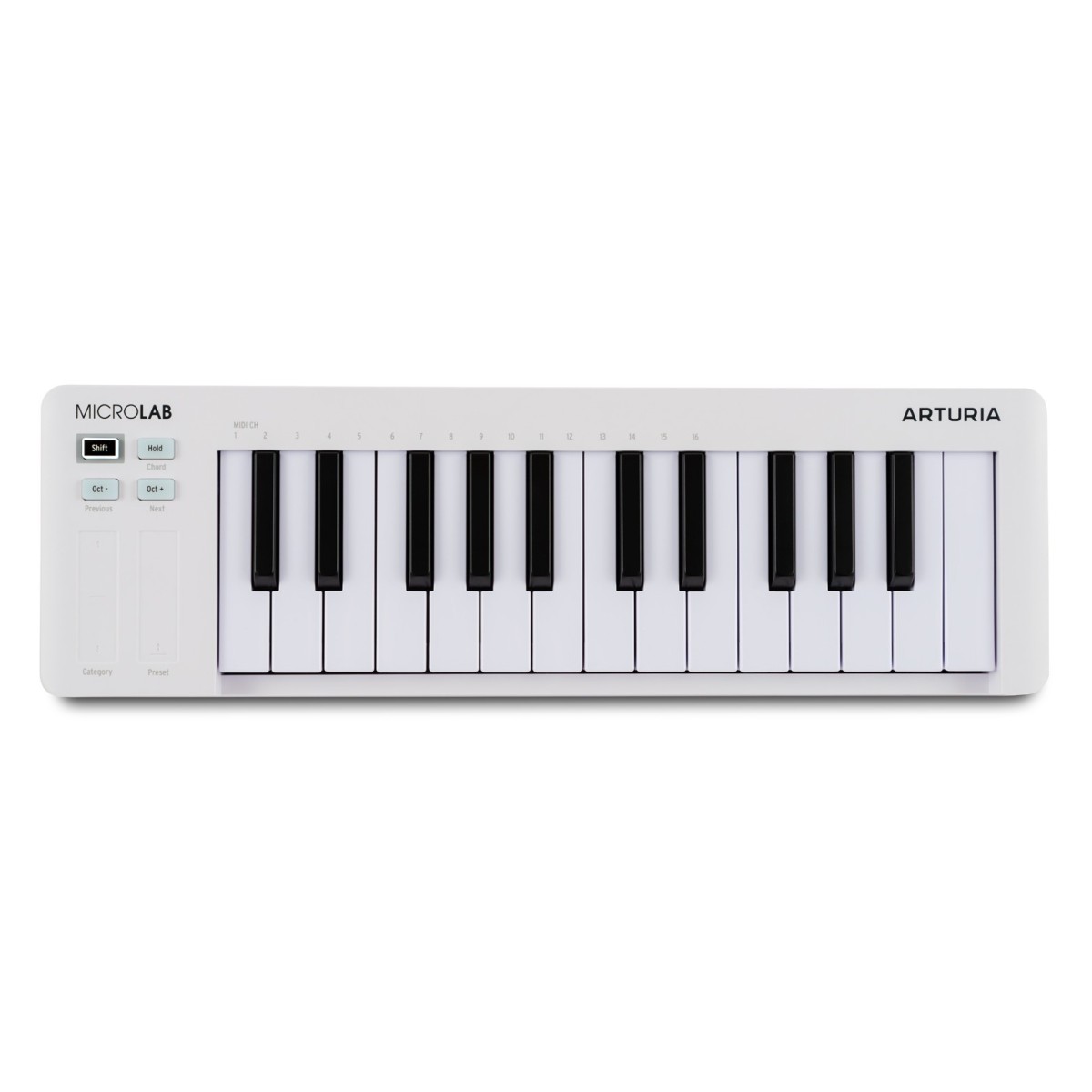 ARTURIA MICROLAB WHITE MK3 CONTROLLER TASTIERA 25 TASTI MINI MIDI - USB COLORE BIANCO