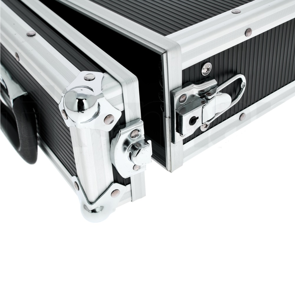 FLYHT PRO FLIGHT CASE 2U RACK DA 9,5" DOPPIA APERTURA PER RADIOMICROFONI E IN EAR