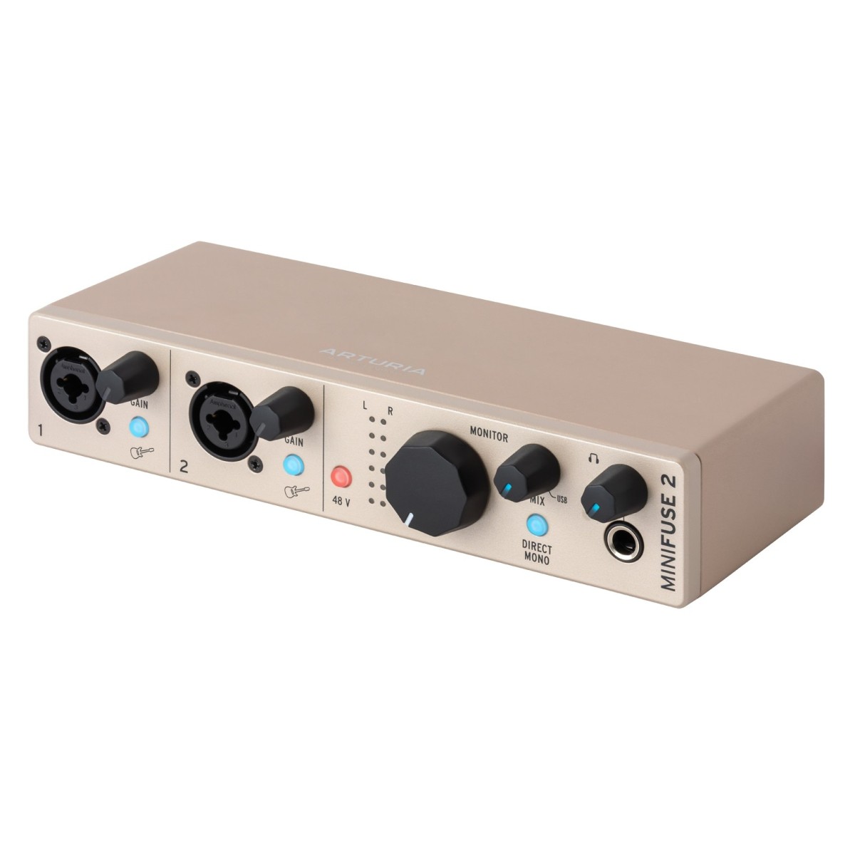 ARTURIA MINIFUSE 2 CHAMPAGNE INTERFACCIA AUDIO MIDI- USB C EDIZIONE LIMITATA