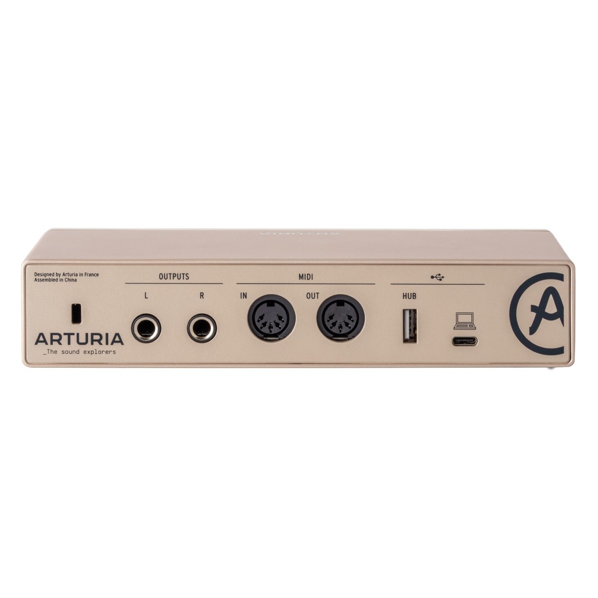 ARTURIA MINIFUSE 2 CHAMPAGNE INTERFACCIA AUDIO MIDI- USB C EDIZIONE LIMITATA