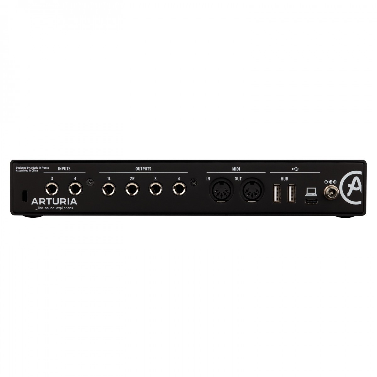 ARTURIA MINIFUSE 4 BLACK INTERFACCIA AUDIO USB-C CON 2 INPUT COMBO, 2 INPUT TRS, 4 OUT