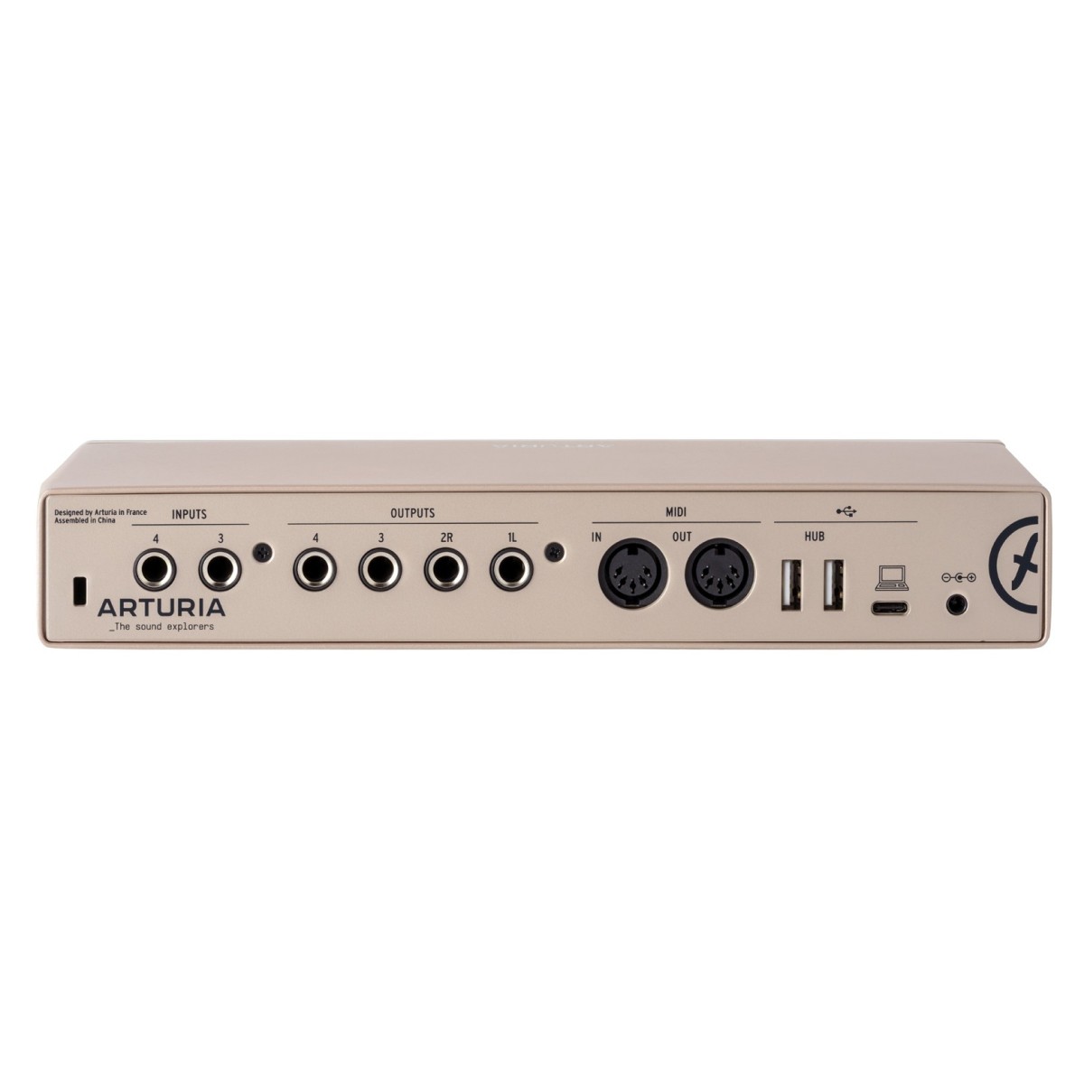 ARTURIA MINIFUSE 4 CHAMPAGNE INTERFACCIA AUDIO USB 2 INGRESSI COMBO 4 USCITE COLORE CHAMPAGNE