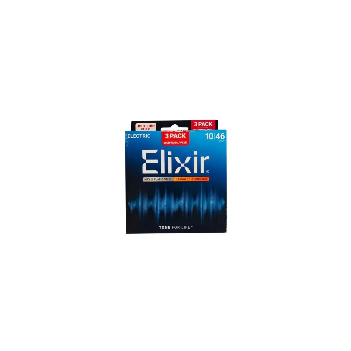 ELIXIR 16567 PACK DA 3 MUTE PER CHITARRA ELETTRICA 010 046