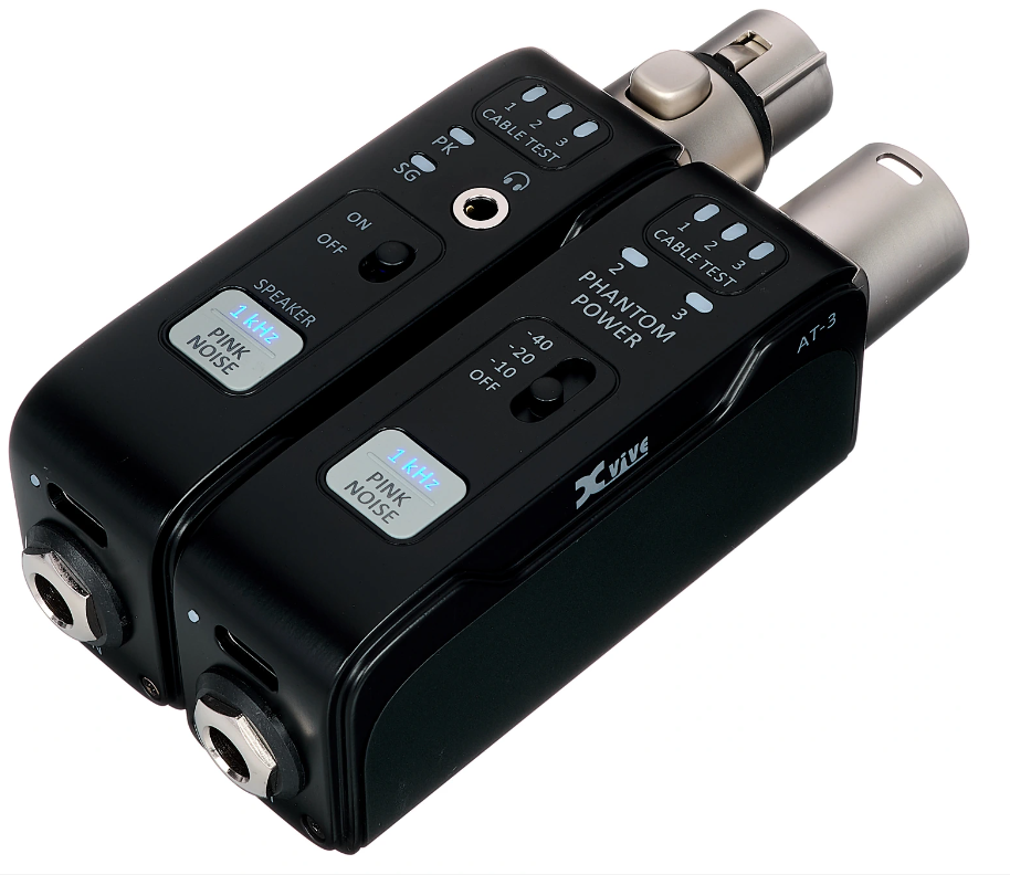 XVIVE AT-3 TESTER AUDIO XLR PORTATILE CON GENERATORE DI TONI DA 1 kHz