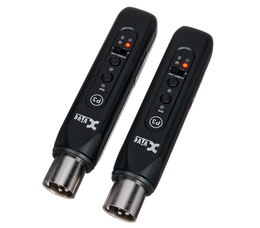 XVIVE P3D SET DI DUE RICEVITORE ADATTATORE BLUETOOTH CON CONNETTORE XLR E BATTERIA RICARICABILE