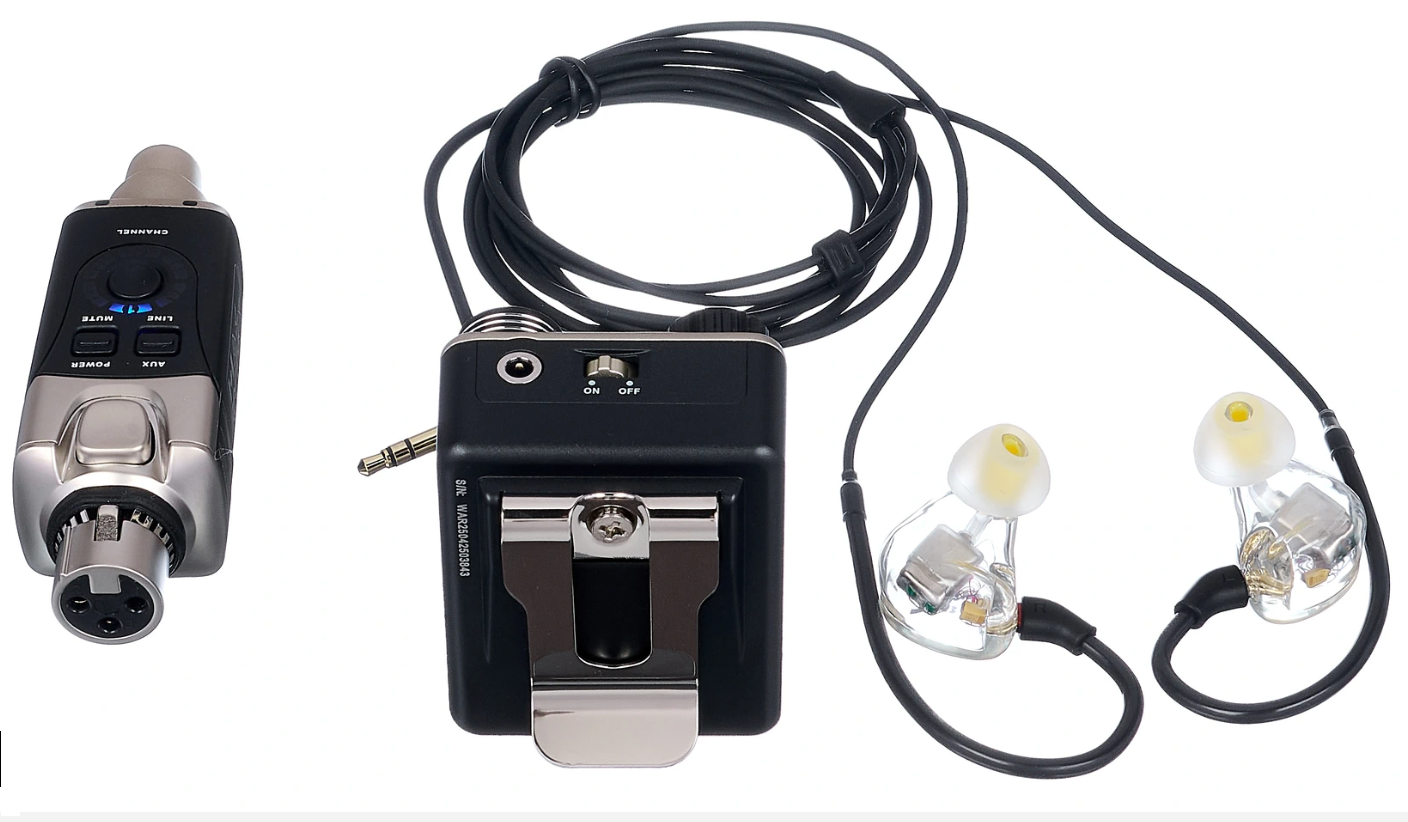 XVIVE U45T9 SISTEMA BUNDLE IN-EAR MONITOR WIRELESS CON AURICOLARI E TRASMETTITORE COMPATTO