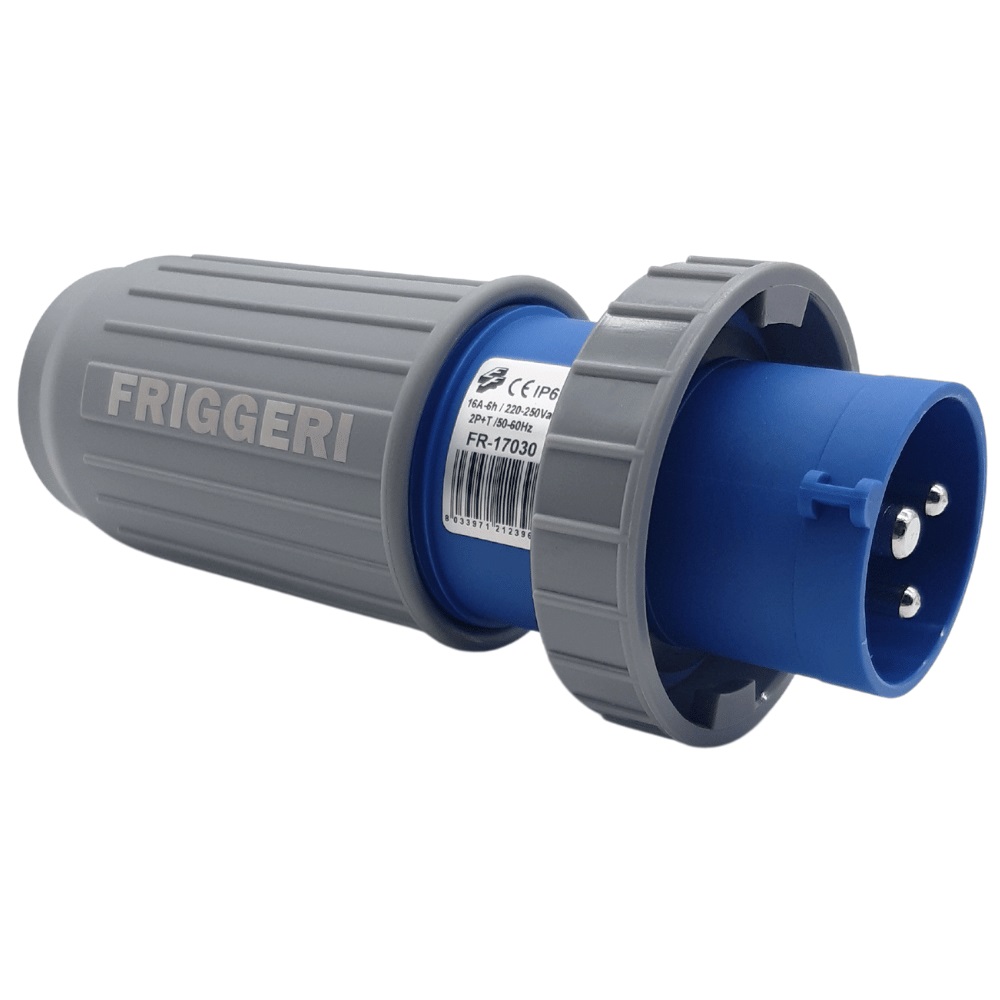 FRIGGERI FR-1703 ADATTATORE INDUSTRIALE 250V IP67 CEE 2P+T PER SPINE 10-16A E SCHUKO