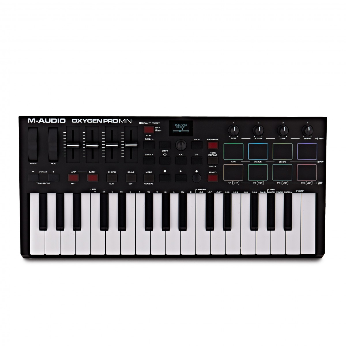 M-AUDIO OXYGEN PRO MINI CONTROLLER MIDI USB 32 TASTI MINI