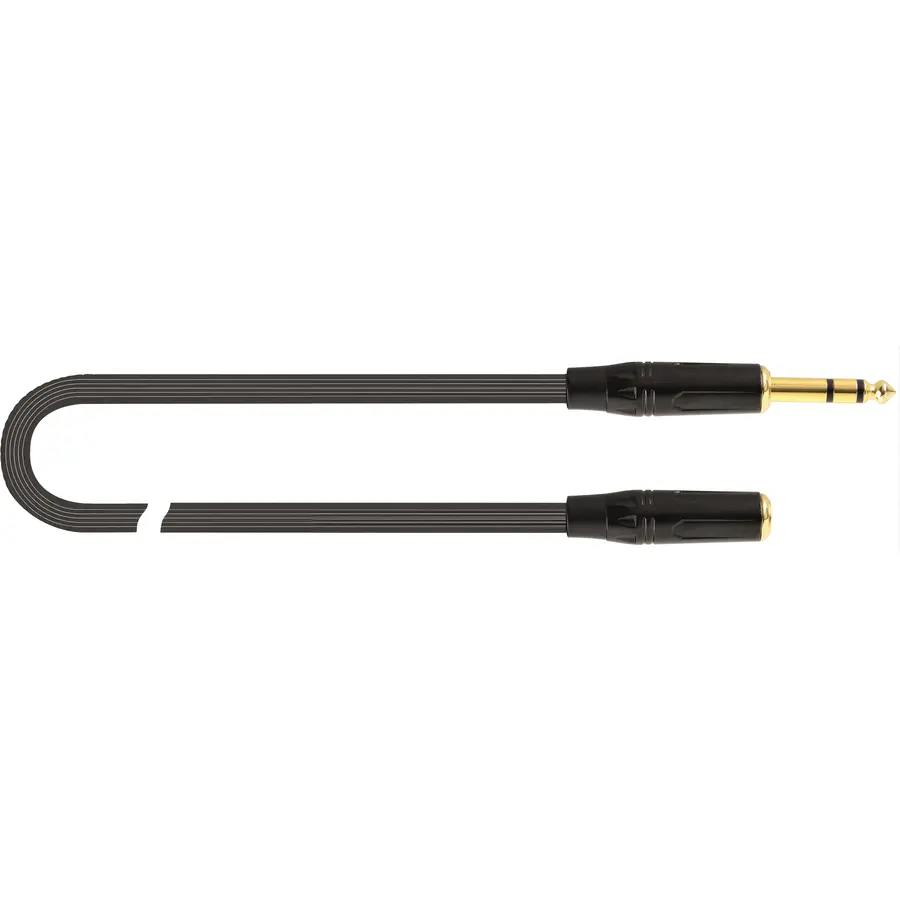 QUIK-LOK QUIKLOK JUST J63J63F3 PROLUNGA CUFFIE JACK TRS STEREO 6 3 -PRESA JACK TRS 6 3 DA 3 METRI