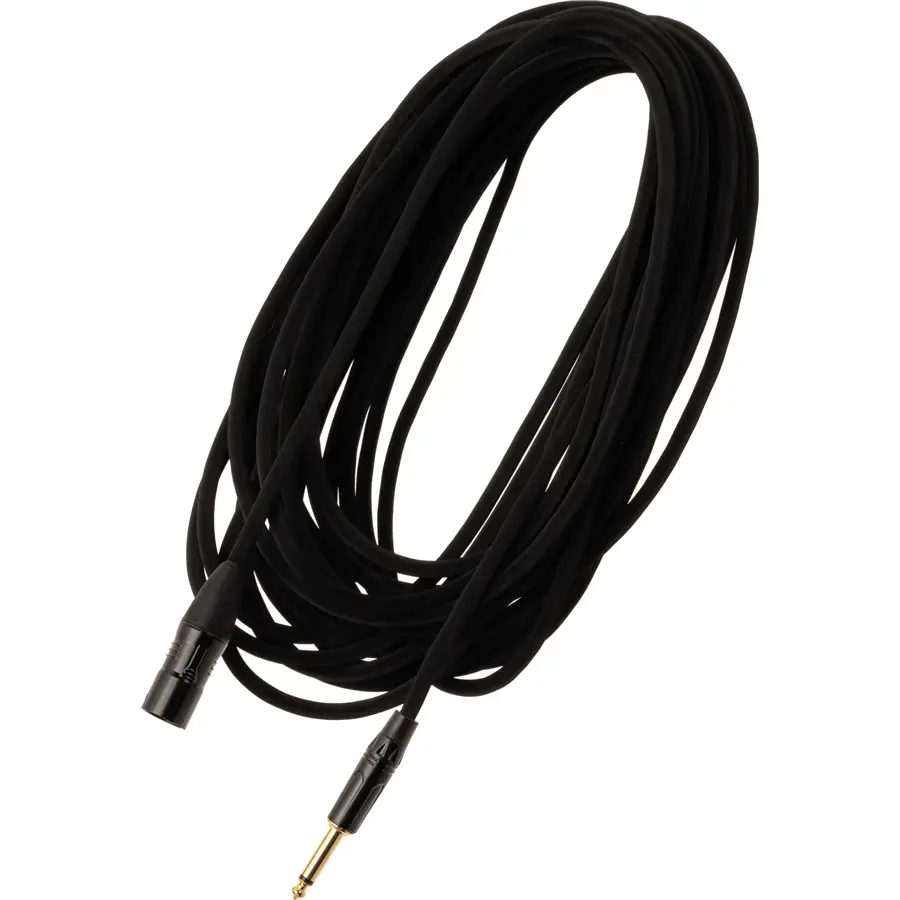 QUIK-LOK QUIKLOK JUST MJM-3 CAVO MICROFONICO BILANCIATO 3 METRI CONNETTORI XRL MASCHIO E JACK TS MONO