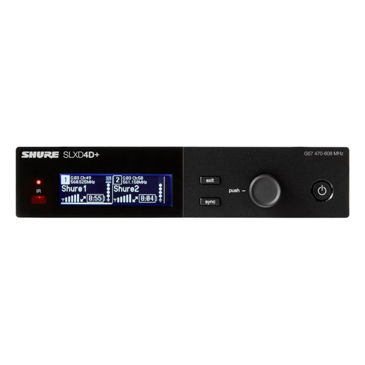 SHURE SLXD14D+E G65 RADIOMICROFONO DIGITALE 2 CANALI BODYPACK 470-606 MHZ