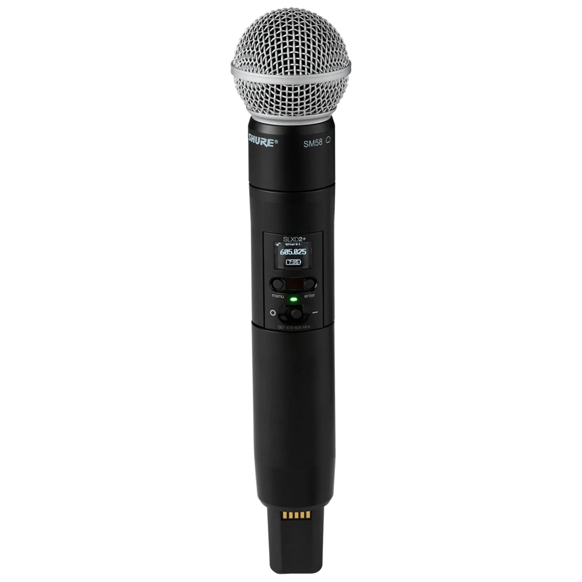 SHURE SLXD24+E-SM58 G65 RADIOMICROFONO DIGITALE PALMARE SM58 470-606 MHZ