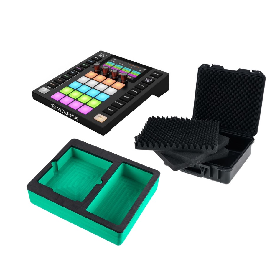 WOLFMIX W1 MK3 + CASE IP65 + INSERTI IN SCHIUMA IN BUNDLE