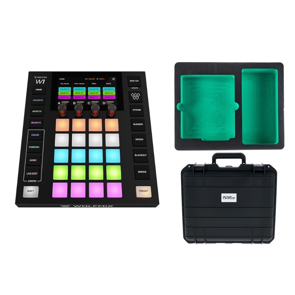 WOLFMIX W1 MK3 + CASE IP65 + INSERTI IN SCHIUMA IN BUNDLE