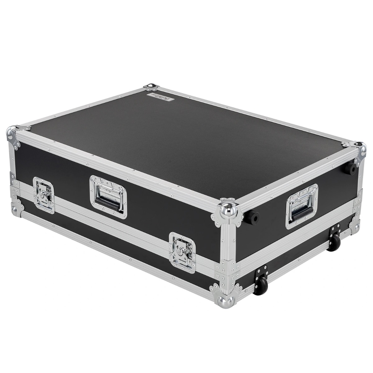 FLYHT PRO FLIGHT CASE PER BEHRINGER WING 4 MANIGLIE 4 CHIUSURE A FARFALLA BASE BASSA SU RUOTE