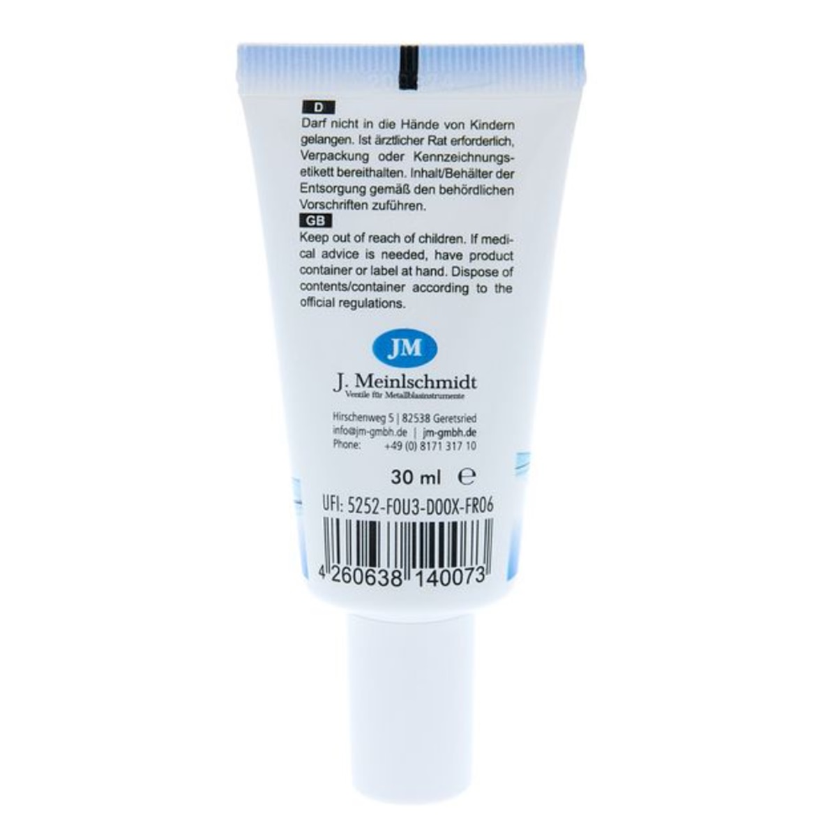 J MEINLSCHMIDT JM NR 7 TUNING SLIDE GEL LUBRIFICANTE PER COULISSE 30ML