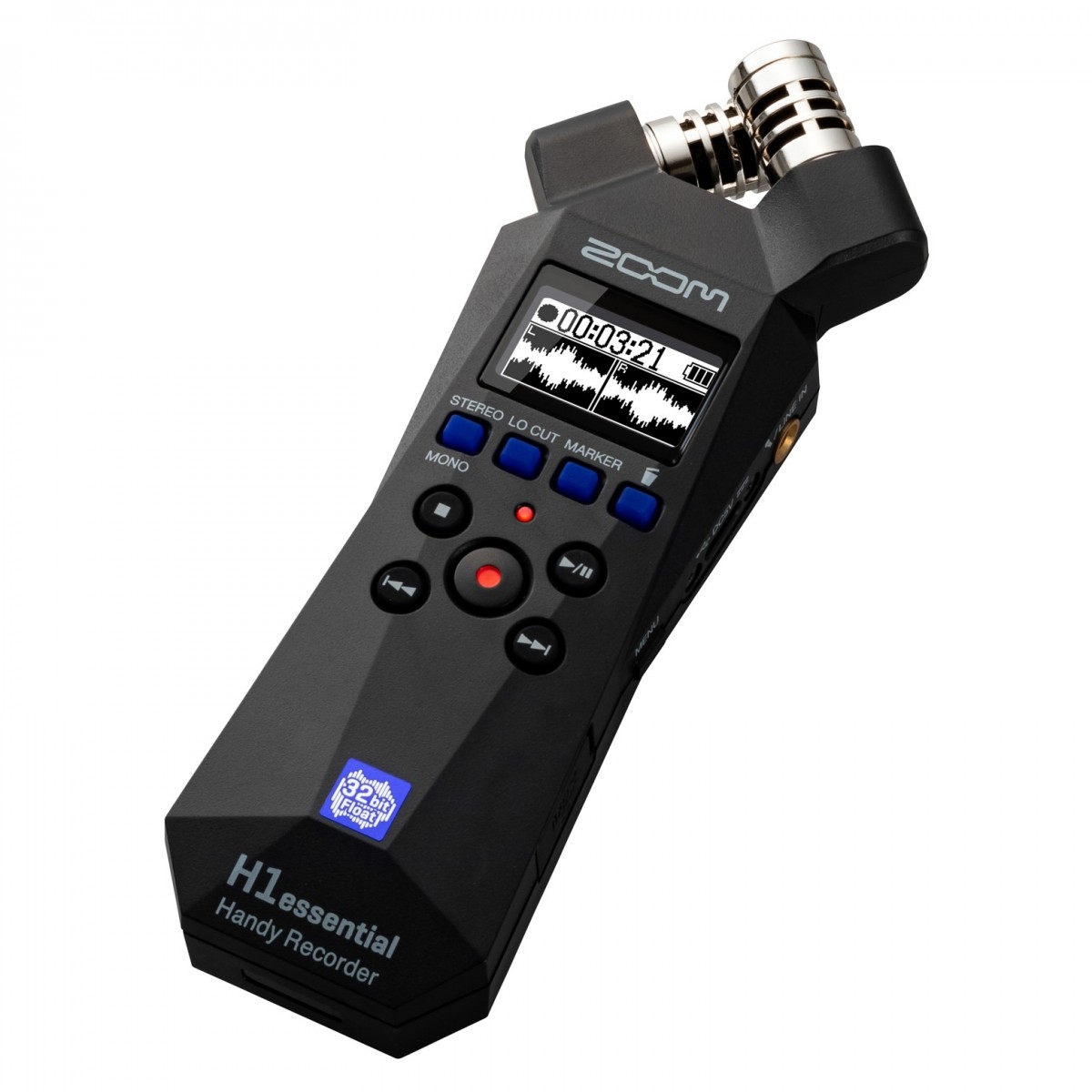 ZOOM H1 ESSENTIAL REGISTRATORE AUDIO STEREO DIGITALE COMPATTO A 32 BIT