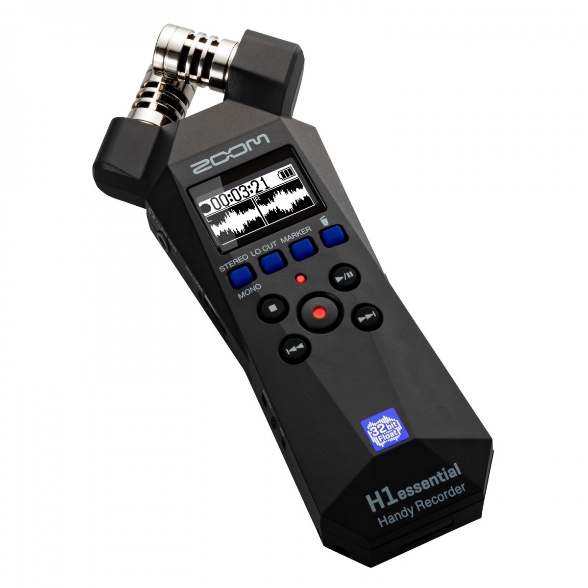 ZOOM H1 ESSENTIAL REGISTRATORE AUDIO STEREO DIGITALE COMPATTO A 32 BIT