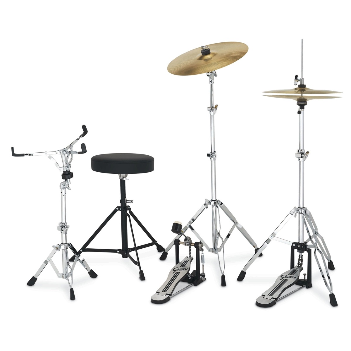 GRETSCH DRUMS RENEGADE 22" GREY SPARKLE BATTERIA STANDARD CON PIATTI E SGABELLO