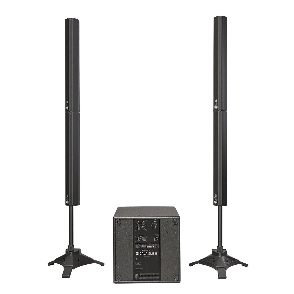 HK AUDIO Elements Gala - Sistema PA Stereo a Colonna 2000W con Subwoofer 15"