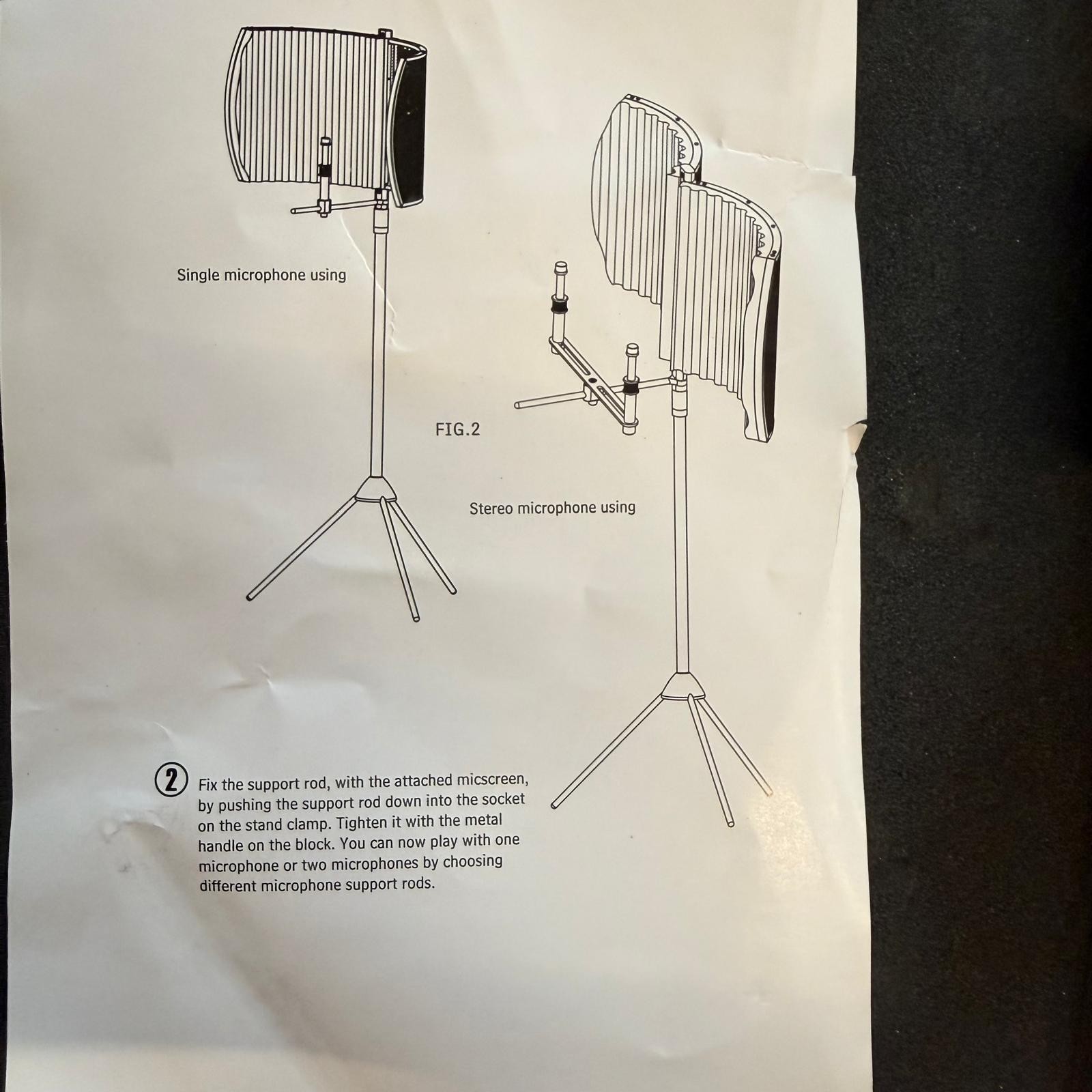 PROEL Vocal Shield - Pannello Isolante Antiriflesso per Microfono Completo di Accessori
