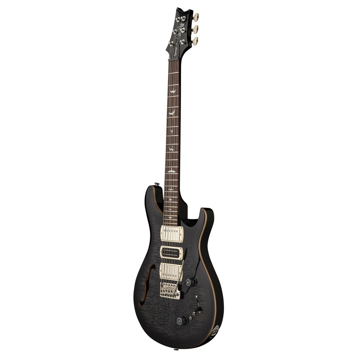PRS SE Special Semi-Hollow Charcoal Burst - Chitarra Elettrica Semi-Hollowbody
