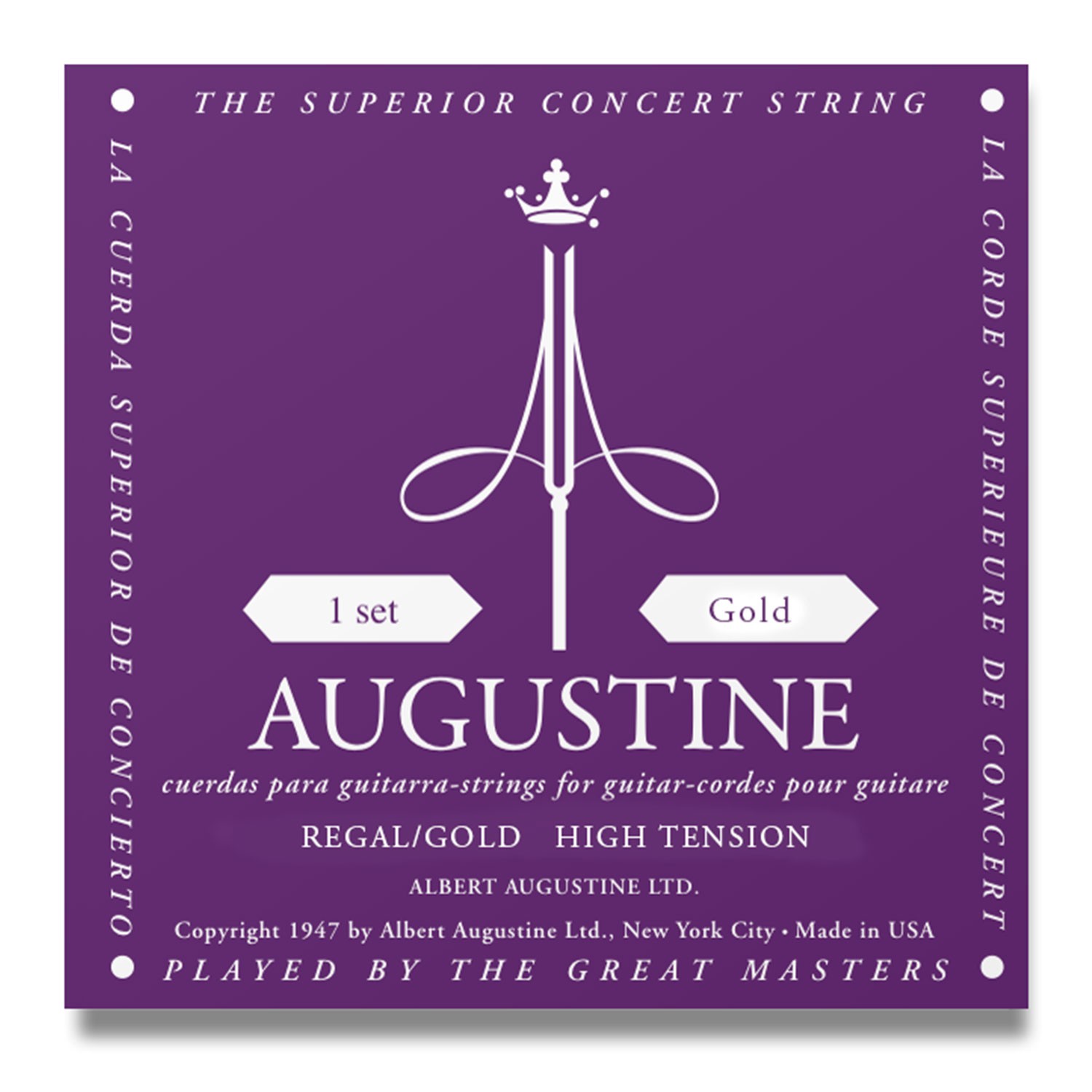 AUGUSTINE Regal Gold - Muta Corde per Chitarra Classica (Extra/Medium Tension)