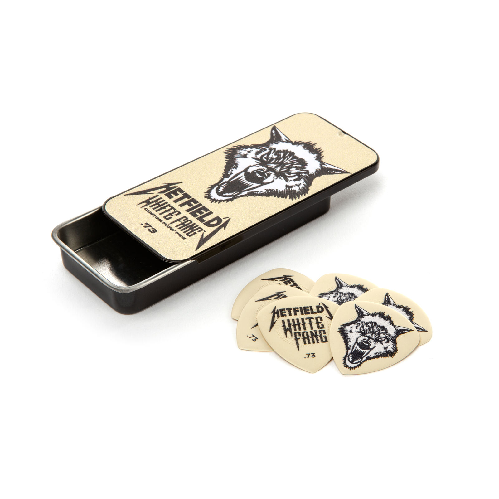 Dunlop PH122T073 Hetfields White Fang .73 Pick Tin