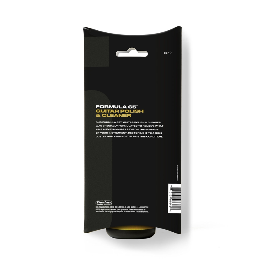 Dunlop 654C Formula 65 Guitar Polish Cleaner con panno