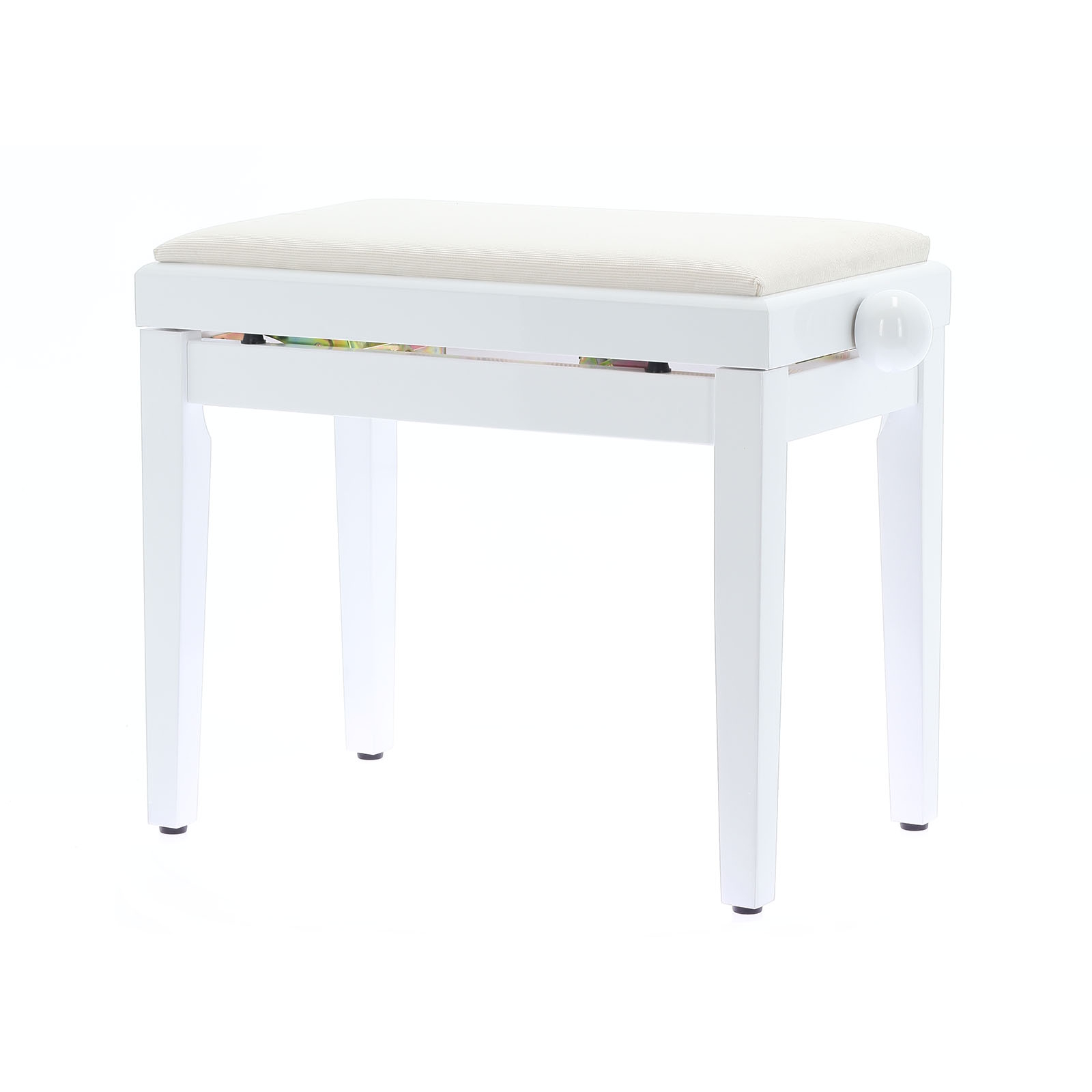 Quik Lok PB/010 WH S Panca Bianco Satinato per Pianoforte