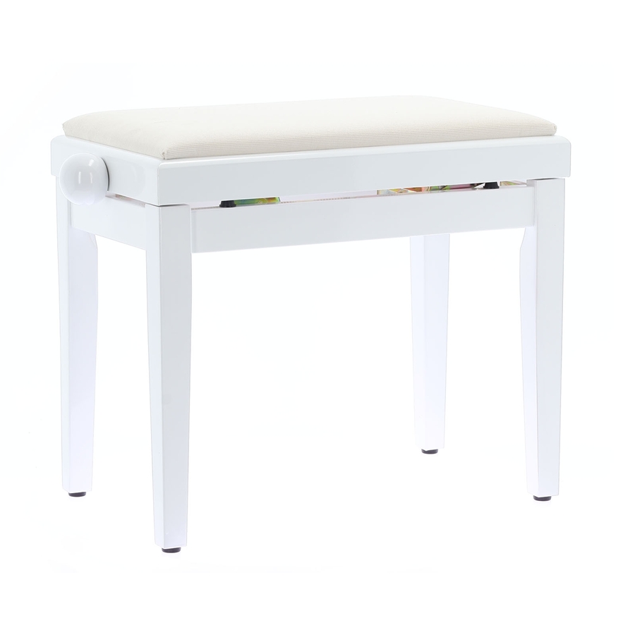 Quik Lok PB/010 WH L Panca Bianco Lucido per Pianoforte
