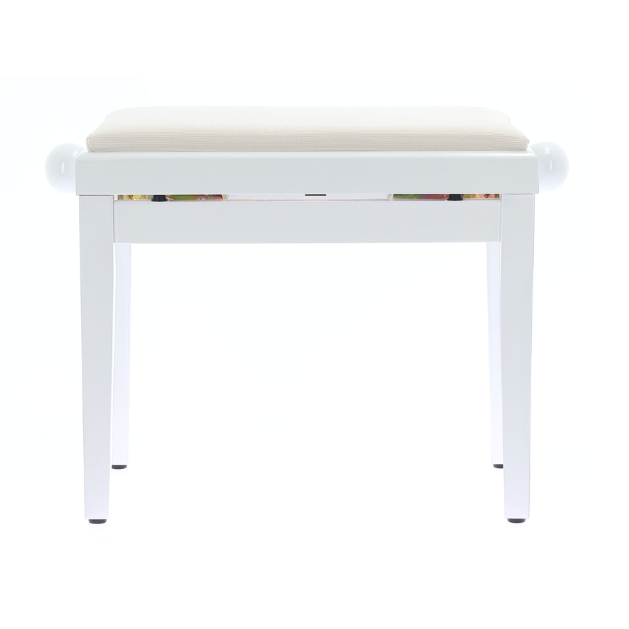 Quik Lok PB/010 WH L Panca Bianco Lucido per Pianoforte