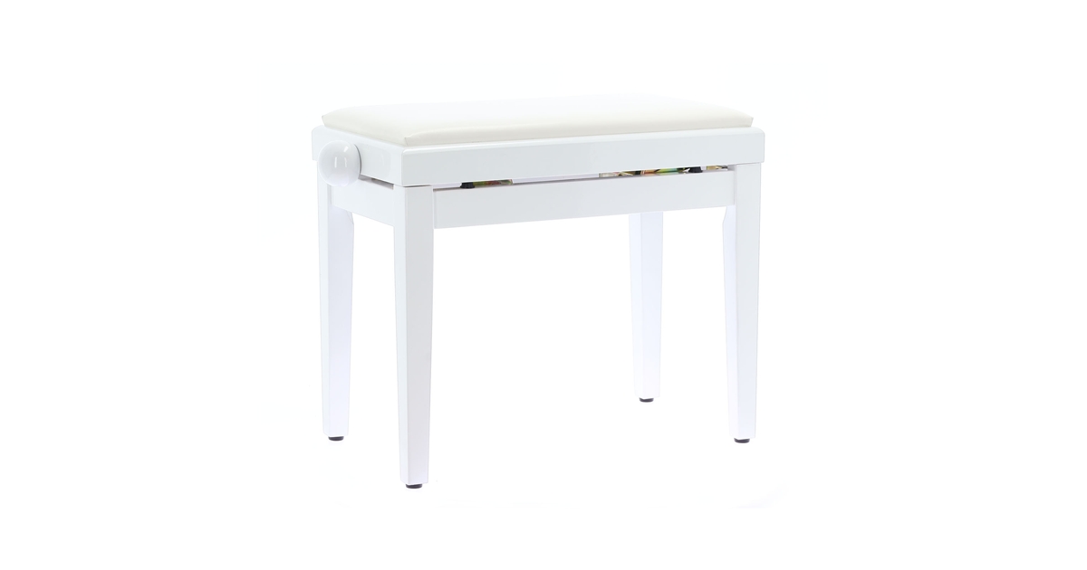 Quik Lok PB/100 WH L Panca Bianco Lucido per Pianoforte