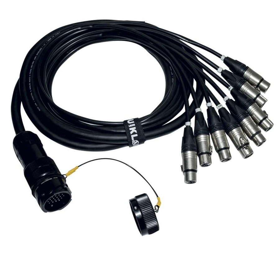 Quik Lok ITPRO/SY25M8F-2,5 Frusta 8 Canali Syntax M Cannon XLR F 2,5 mt