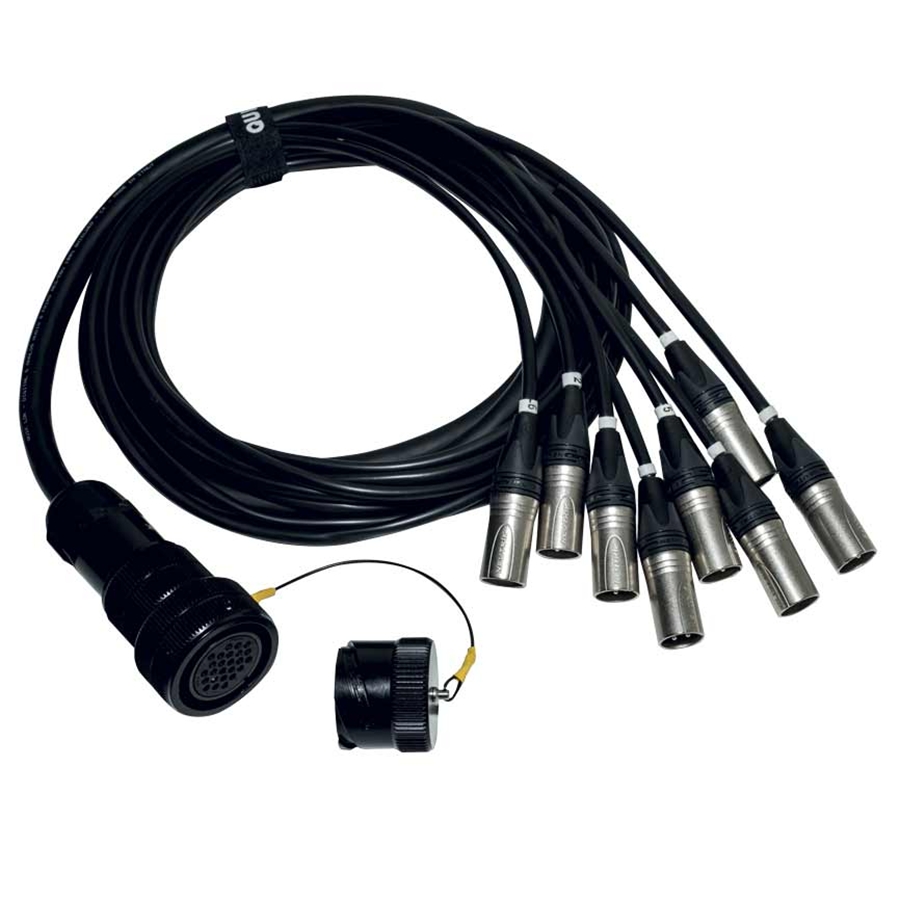 Quik Lok ITPRO/SY25F8M-2,5 Frusta 8 Canali Syntax F Cannon XLR M 2,5 mt